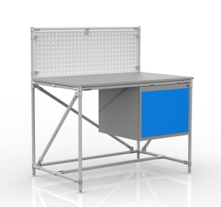 Dílenský stůl z trubkového systému s perfopanelem 240408317 (3 modely) - 1