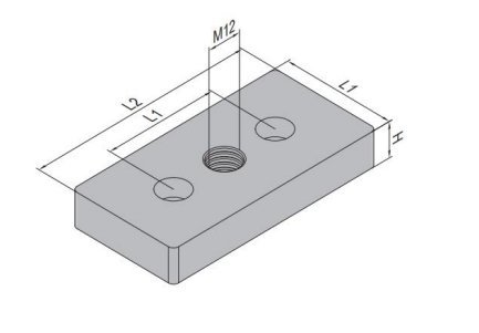 Příruba pro profily CP-40-ST - 1